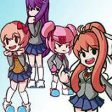 FNF: Doki Doki Takeover (DDLC) is one of the popular mods by Friday Night Funkin in this version is a combination of characters inspired by the visual novel 