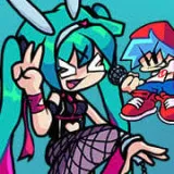 FNF Rabbit Hole with Hatsune Miku & BF 