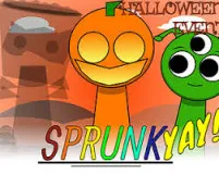 Sprunki Halloween is a special Halloween-themed version of the Sprunki music game. The game brings a spooky, mysterious atmosphere with creepy images, characters dressed as scary creatures, and especially a collection of