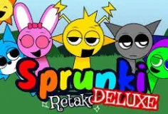 Sprunki Retake Deluxe is an expanded version of Sprunki Retake, providing a richer and smoother music experience. The game combines creative music creation and interactive entertainment elements, where players can build unique